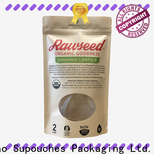 Supouches Packaging custom silver stand up pouch company used in pharmaceutical market