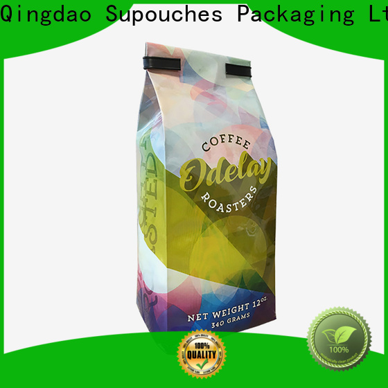 Supouches Packaging custom kraft paper coffee bag with valve manufacturers used in food and beverage
