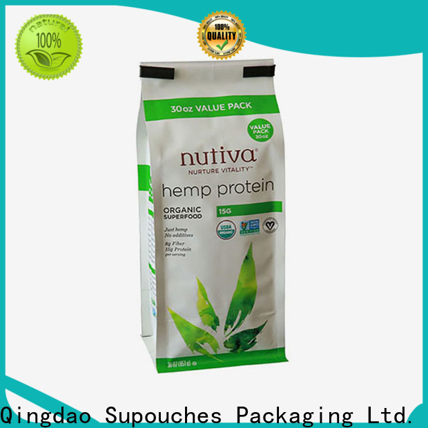Supouches Packaging wholesale flat bottom bag factory used in food and beverage